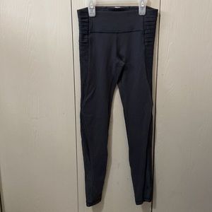 Ivivva Grey Leggings with Grey Jersey Pleats and Pockets